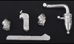 HO Exterior Wall Vents, White Metal Castings (5) (BAR200)