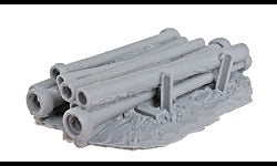 HO Rusted Pipe Stack Kit, Unpainted (BAR209)