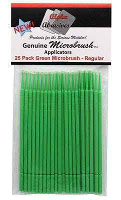 MicroBrush, Green Regular Applicator (25) (BRU1302)