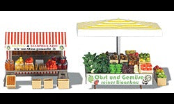 HO Honey, Jam & Vegetable Stand Kit (BUS1071)