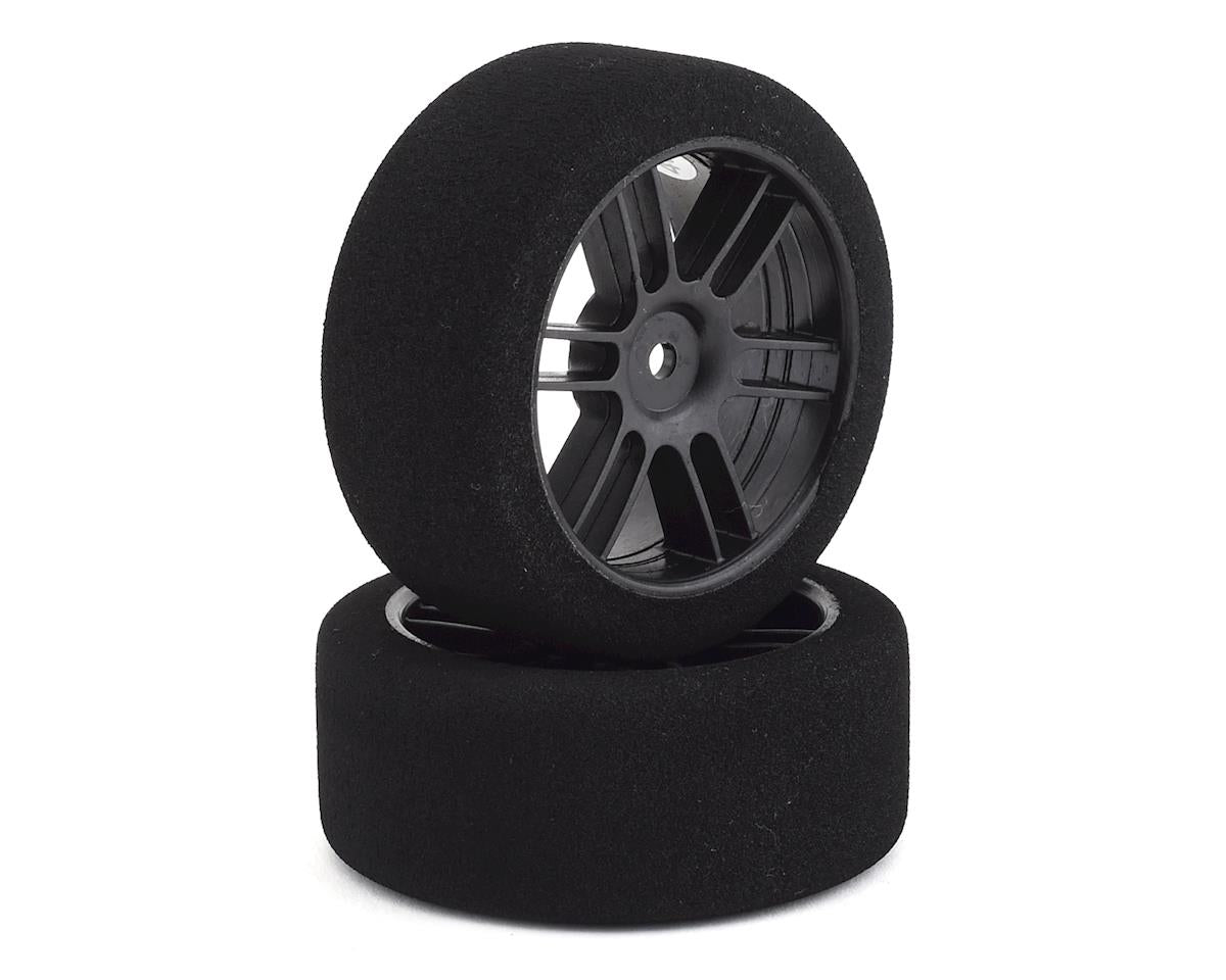 Front 26mm Nitro Touring Foam Tire, Black Wheel, 40 (2) (BXRF2640B)