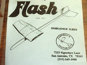 Flash 17" Hand-Launch Glider (CAM303)