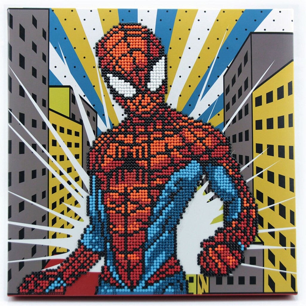 Spider-Man Diamond Art Kit 11"x11" (CDZ655786)