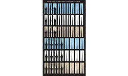 HO Large Curtains for Windows 0.3125" or 0.375"x1.125" (50) (CIT708)