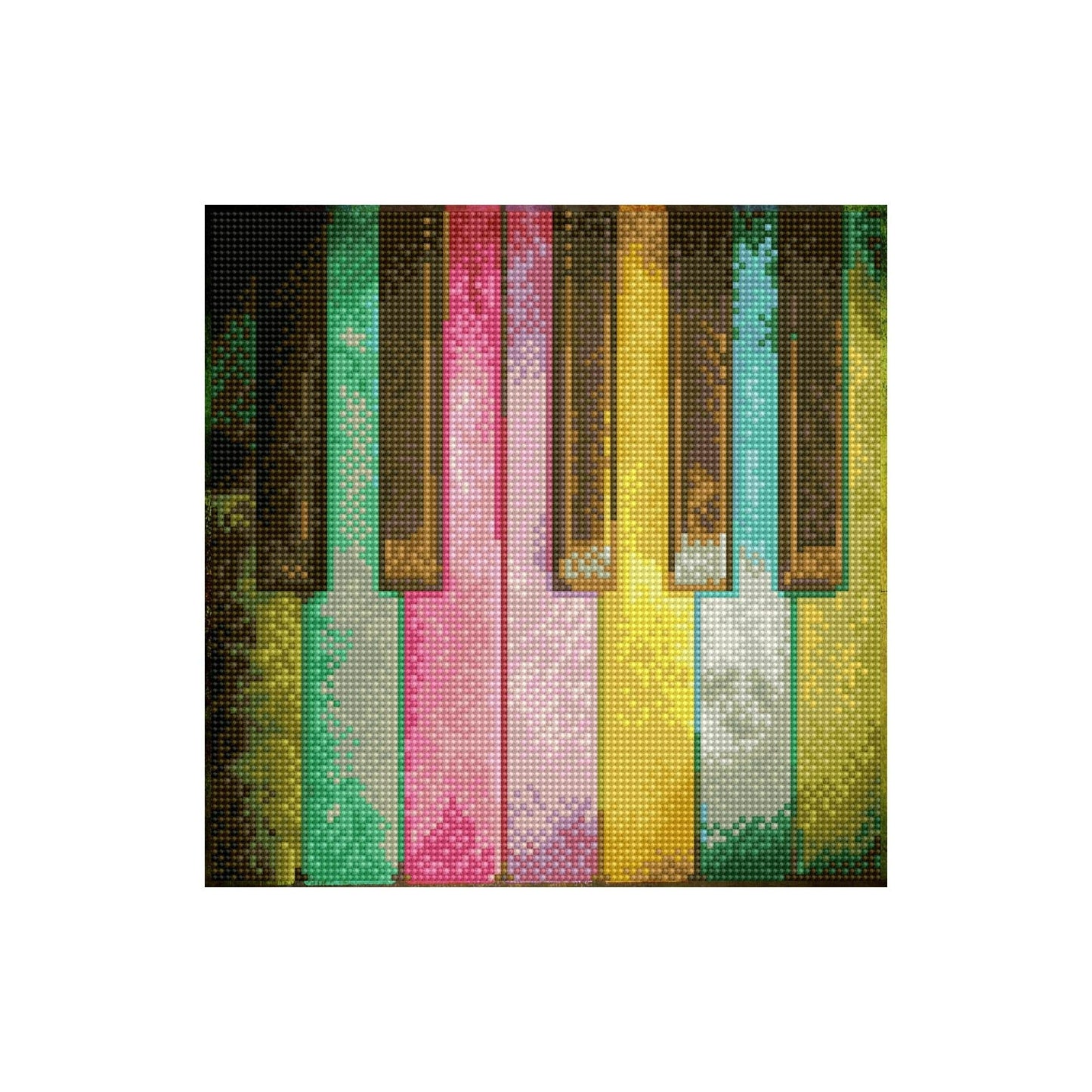 Piano Rainbow 11"x11" Diamond Dotz Art Kit (DDZ632046)