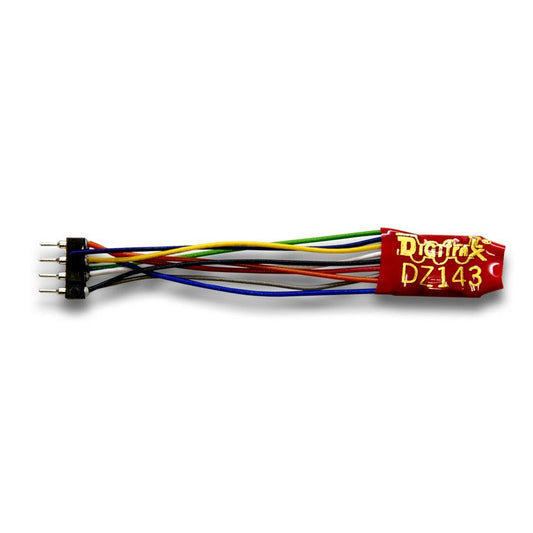 Z 1-Amp Mobile 4 Function Decoder with DCC Medium Plug on Short Harness (DGTDZ143PS)
