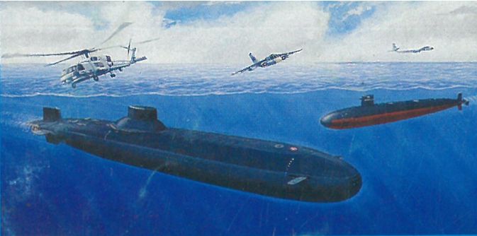 1/700 U.S.S. Dallas vs Typhoon Plastic Model Kit (DML7001)