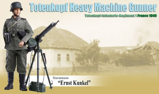1/6 Sturmmann “Ernst Kunkel”, Totenkopf Heavy Machine Gunner, Totenkopf-Infanterie-Regiment 1, France 1940 Plastic Model Kit (DML70816)