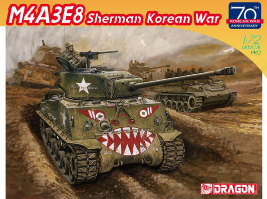 1/72 M4A3E8 "Easy Eight" Korean War 70th Anniversary Plastic Model Kit (DML7570)