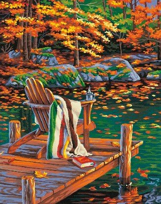 Golden Pond 11x14" Paint by Number (DMS91468)