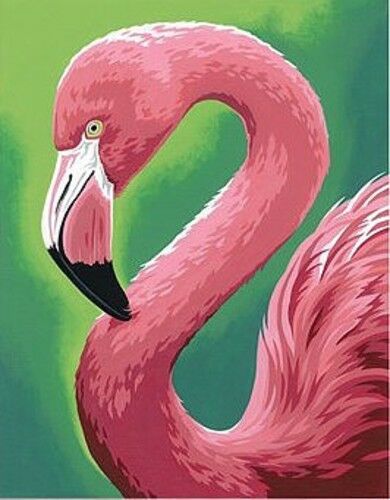 Flamingo Fun 11x14" Paint by Number (DMS91677)