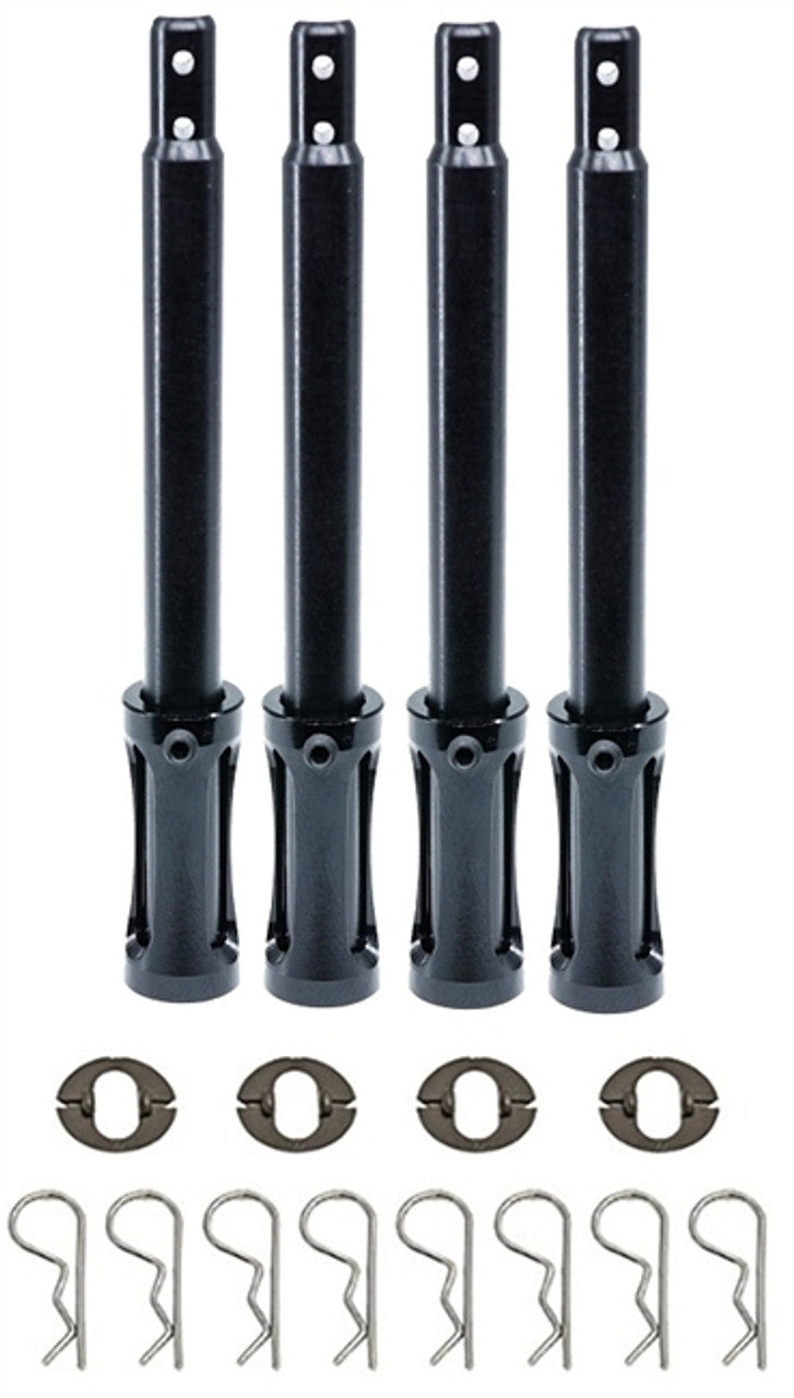 Clip-Style Body Mounts with Aluminum Base and Delrin Posts (4) (DRC08115)