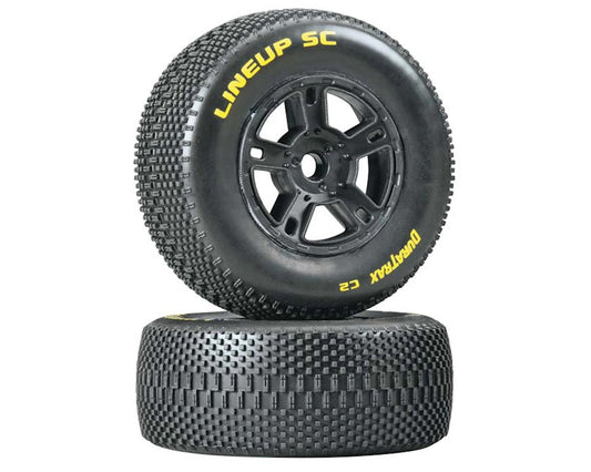 Lineup SC Tire C2 Mounted SC10 Front Black (2) (DTXC3680)