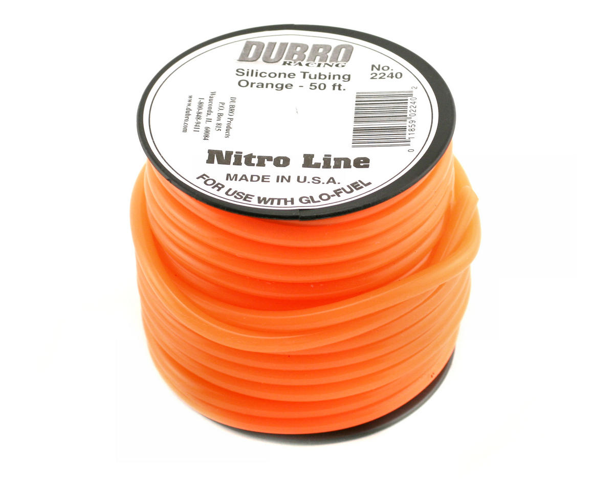 Silicone Fuel Tubing, Orange 1' (DUB2240)