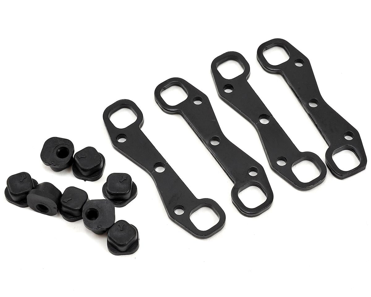 Front and Rear Toe Plates with Inserts 1/10 4WD All (ECX231006)