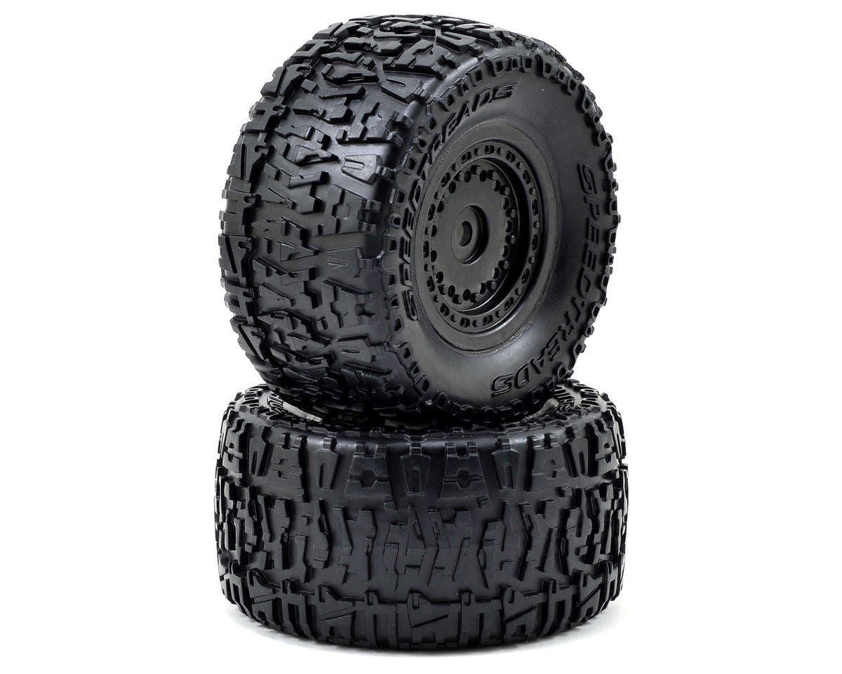Front and Rear Premounted Tire 1/18 4WD Ruckus (2) (ECX41000)