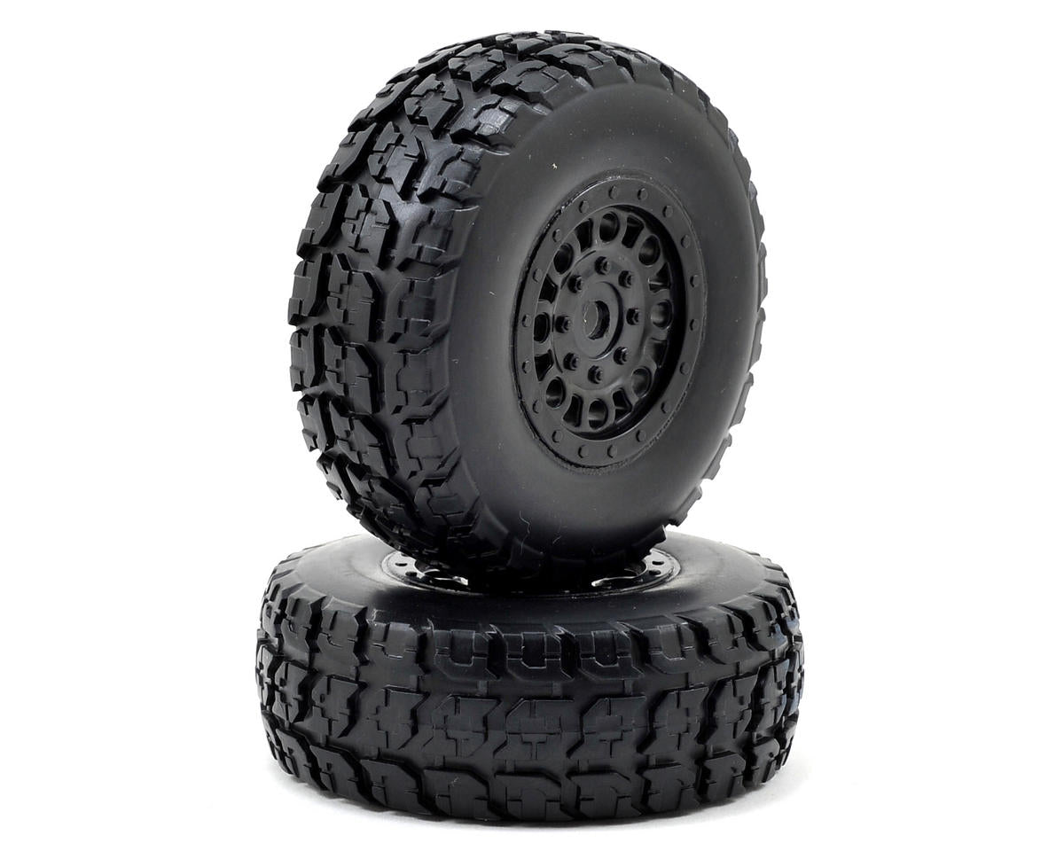 Front and Rear R Premounted Tire 1/18 4WD Torment (2) (ECX41001)