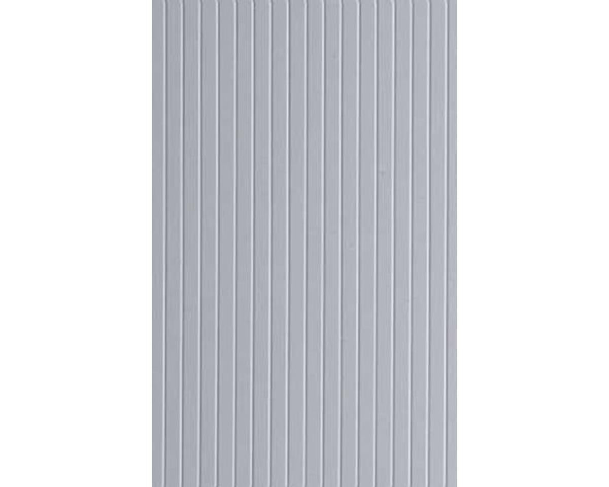 Opaque White Polystyrene V-Groove Siding 0.020"x6"x12", 0.100" Groove Spacing (1) (EVG2100)