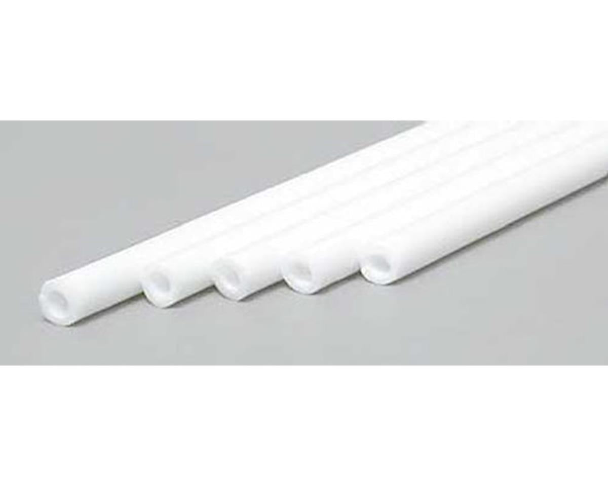 Opaque White Polystyrene Round Tubing 1/8" Outer Diameter (5) (EVG224)
