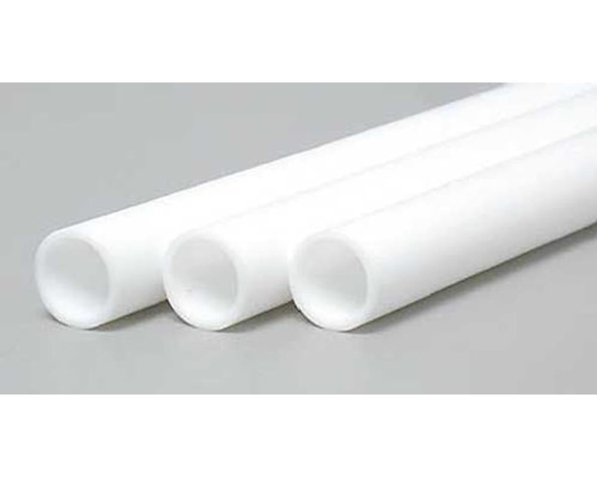 Opaque White Polystyrene Round Tubing 5/16" Outer Diameter (3) (EVG230)