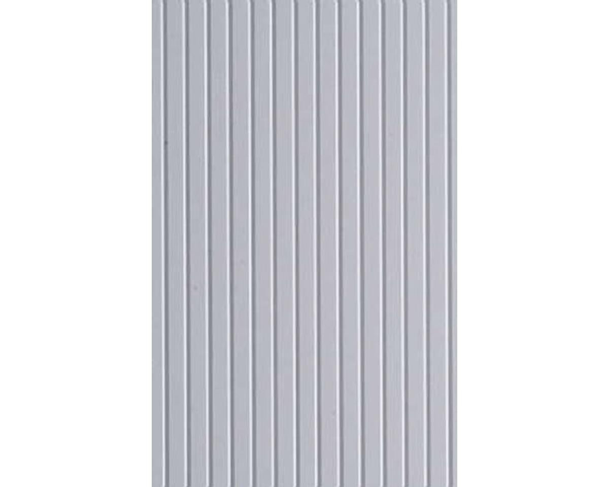 Opaque White Polystyrene Novelty Siding 0.040"x6"x12", 0.109" Groove Spacing (1) (EVG4109)