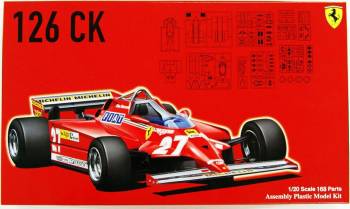 1/20 Ferrari 126CK 1981 Plastic Model Kit (FJM091969)