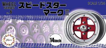 1/24 Wheel Set SSR Mark II 14" Plastic Model Kit (FJM193472)