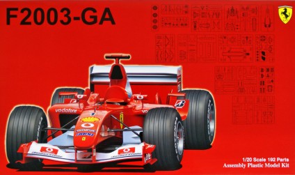 1/20 Ferrari F2003GA Japan/Italy/Monaco/Spain GP Race Car Plastic Model Kit (FJM9209)