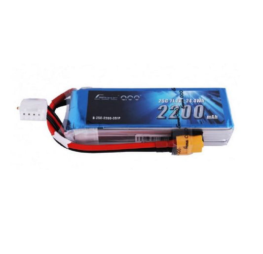 2200mAh 11.1V 25C 3S LiPo Battery Pack with XT60 Plug (GA-25C-2200-3X)
