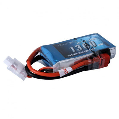 1300mAh 7.4V 45C 2S LiPo Battery Pack with Deans Plug (GA-45C-1300-2S)