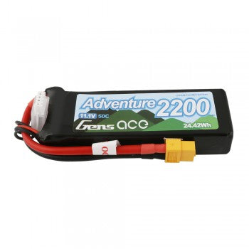 2200mAh 11.1V 50C 3S Adventure Series LiPo Battery with XT60 Plug (GA-50C-2200-3A)