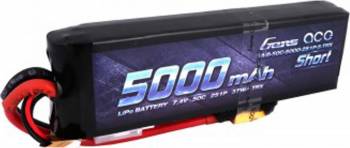 5000mAh 2S 7.4V 50C Short-Size Softcase LiPo Battery, XT60 Connector (GEA50002S50X6)