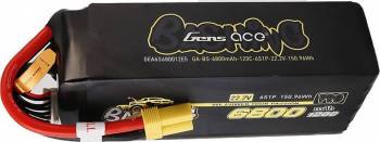 6800mAh 22.2V 6S 120C Softcase LiPo Battery, EC5 Connector (GEA6S680012E5)