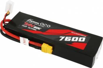 7600mAh 2S 7.4V 50C Softcase LiPo Battery, XT60 Connector (GEA76002S50X6)