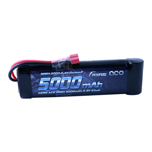 5000mAh 7-Cell 8.4V Flat NiMH Battery, Deans Connector (GEANM50084DF)