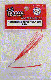 1/24 or 1/25 Red Prewired Distributor with Aluminum Plug Boot (GOF16002)