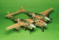P-38L Lightning 40" Wood Model Kit (GUI2001)