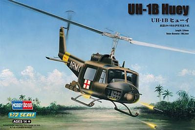 1/72 UH-1B Huey Plastic Model Kit (HBO87228)