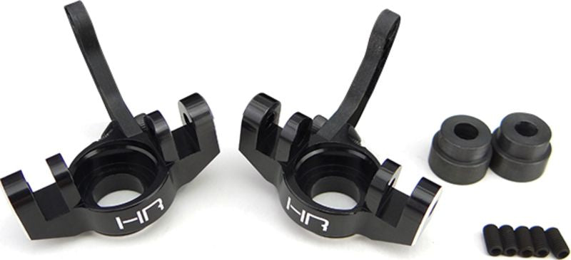 Aluminum Steering Knuckles with Carbon Fiber Arms, Left and Right (HRAAEX21G01)
