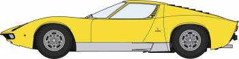 1/24 Lamborghini Miura P400 SV "Detail Up Version Yellow Plastic Model Kit (HSG20511)