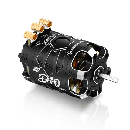 XERUN D10 10.5T Brushless Drift Motor, Black Stealth Edition (4600kV) (HWI30401134)