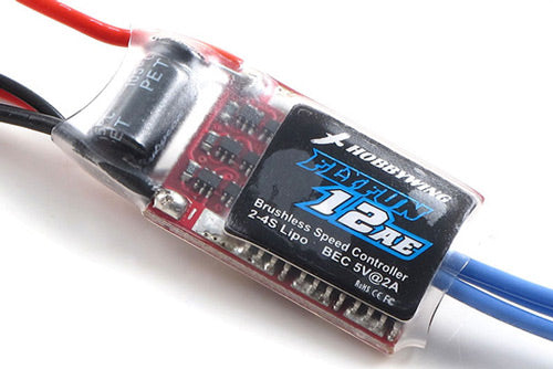 Flyfun 12A Brushless ESC, 2S-4S LiPo (HWI80020591)