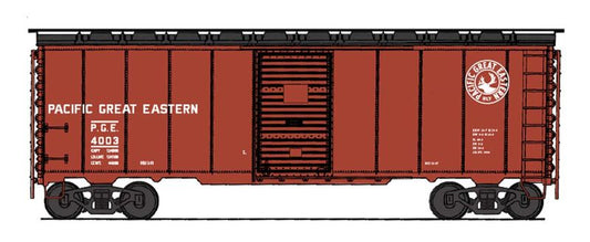 HO Modified AAR 40' Boxcar, Pacific Great Eastern (PGE) (IMR46820)