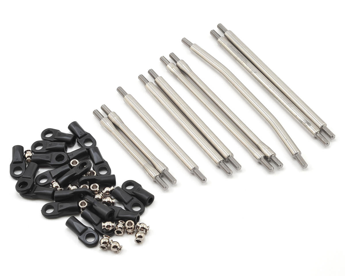 1/4" Stainless Steel Link Kit (10): SCX10II with 12.3" Wheelbase (IRC00070)