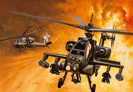 1/72 AH-64 Apache Plastic Model Kit (ITA0159)
