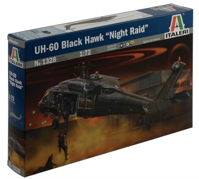 1/72 UH-60 Black Hawk "Night Raid" Plastic Model Kit (ITA1328)
