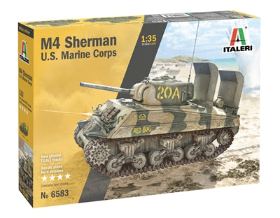 1/35 M-4 Sherman U.S. Marine Corps Plastic Model Kit (ITA6583)