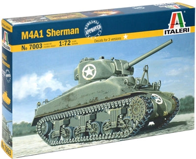 1/72 M 4 Sherman Plastic Model Kit (ITA7003)