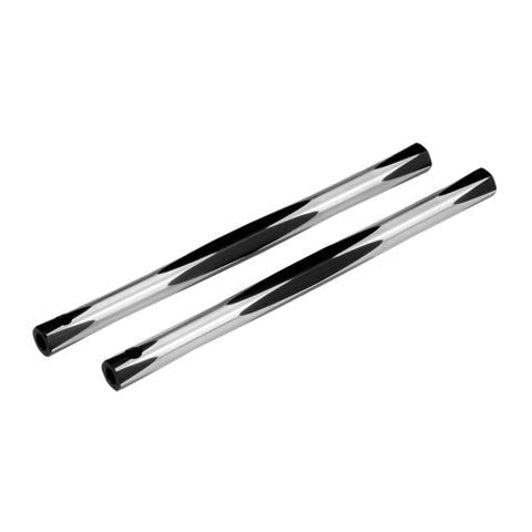 RC10 Diamond Nose Brace Tubes, Black, (2) (JCO23122)