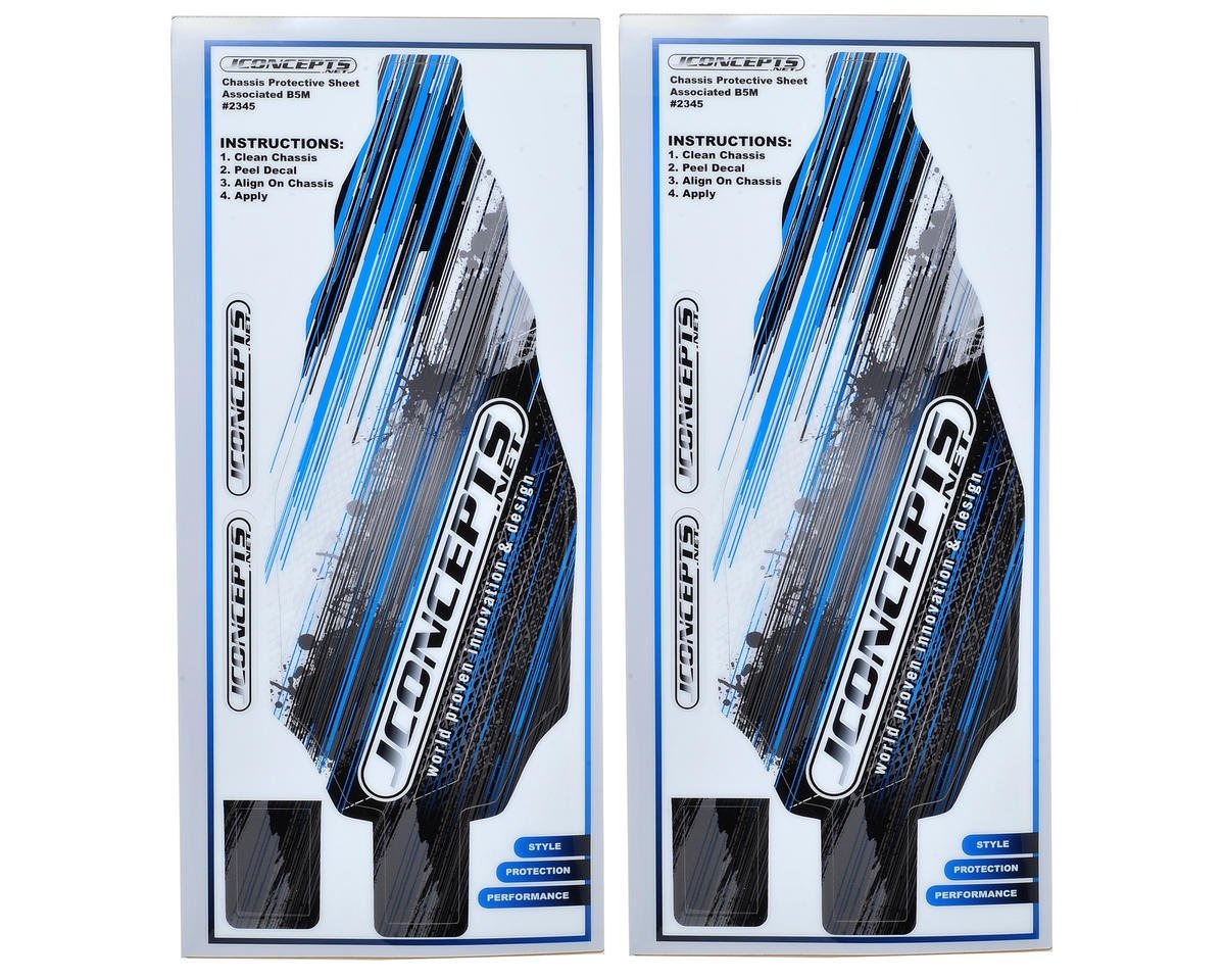 RC10B5M Precut Chassis Protective Sheet (2) (JCO2345)